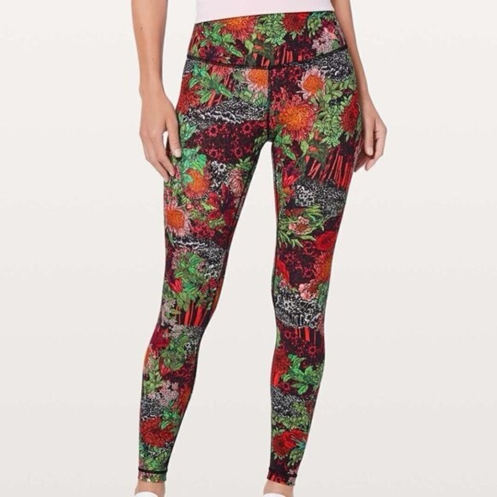 Lululemon Wunder Under Hi Rise Tight 28 inch Zen Garden Multi Size 2